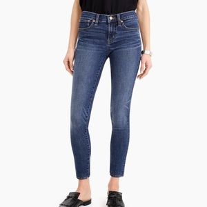 J CREW Distressed Toothpick Ankle SKinny Distressed Denim Jeans Size 27